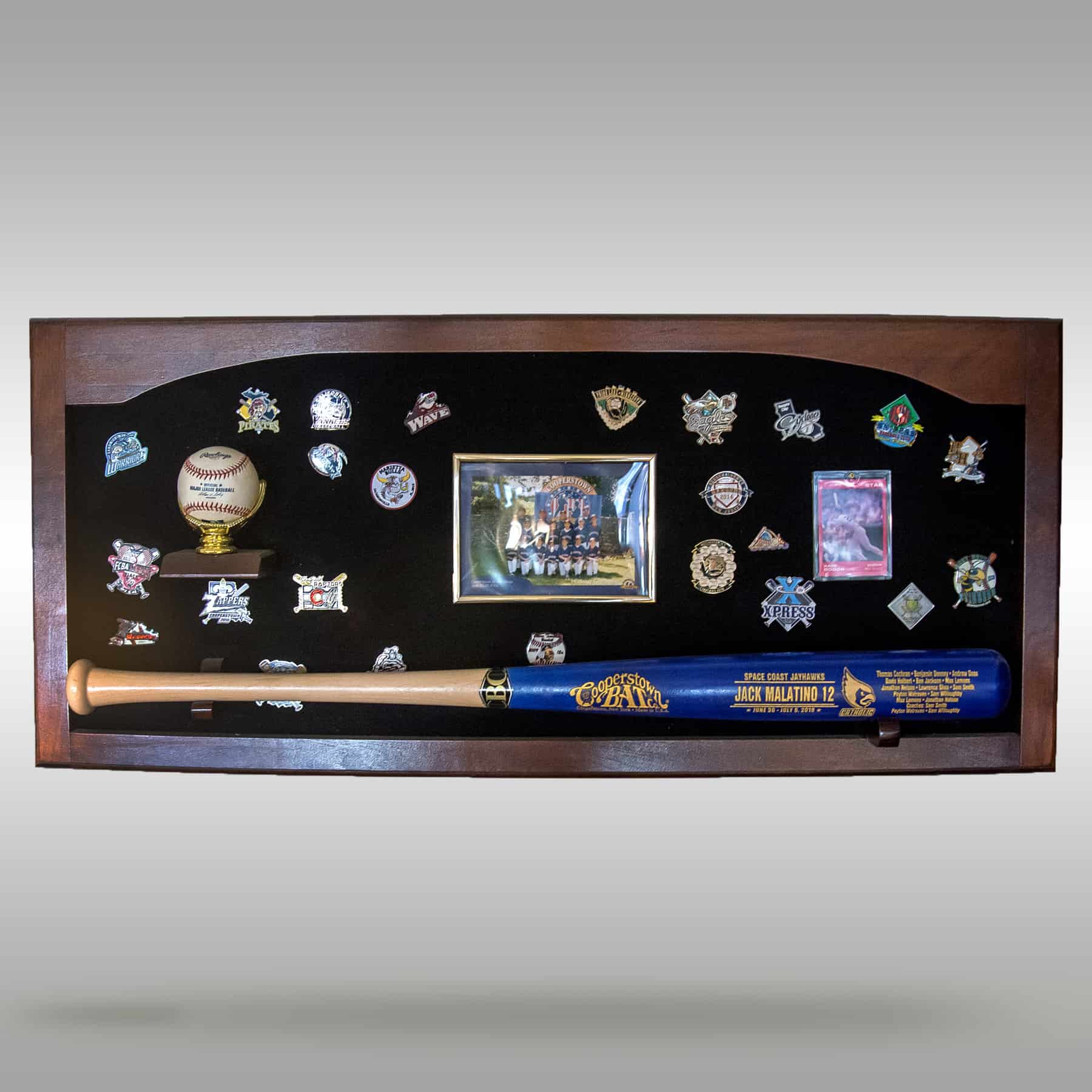 Wall Plaque-Baseball Bat Display - Cooperstown Bat Company